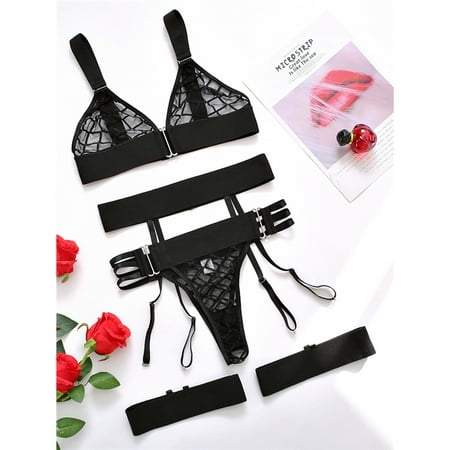 See Through Mesh 3 Pieces Lingerie Set
See Through Mesh 3 Pieces Lingerie Set