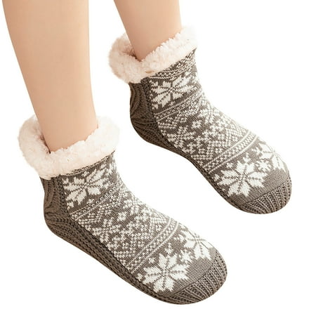 DNDKILG Womens Thick Soft Fluffy Fuzzy Socks Warm Cozy Christmas Non Slip Slipper Socks Gray One Size
DNDKILG Womens Thick Soft Fluffy Fuzzy Socks Warm Cozy Christmas Non Slip Slipper Socks Gray One Size