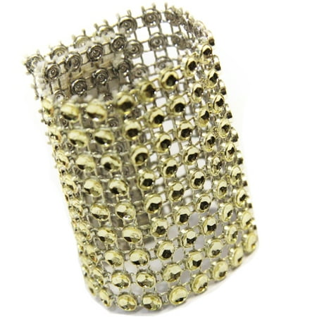 50 Pieces Rhinestone Velcro Sash Clip / Napkin Ring Approx. 1.75 W x 4.50 L; Material: Plastic Decoration Mesh with diamond studded w/Velcro sewn in the back - GOLD
50 Pieces Rhinestone Velcro Sash Clip / Napkin Ring Approx. 1.75 W x 4.50 L; Material: Plastic Decoration Mesh with diamond studded w/Velcro sewn in the back - GOLD