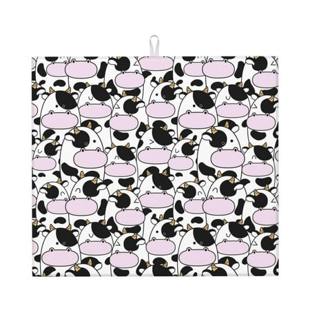 Goofa Dish Drying Mat Super Absorbent Drying Mat Large Dish Drying Mats for Kitchen Counter Easy Clean Dish Mat Kitchen Drying Mat 16 x 18 ( Cute Animal with Cow )
Goofa Dish Drying Mat Super Absorbent Drying Mat Large Dish Drying Mats for Kitchen Counter Easy Clean Dish Mat Kitchen Drying Mat 16 x 18 ( Cute Animal with Cow )