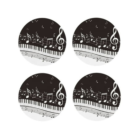 Tideii Piano Keys With Musical Notes for Leather Coasters 4 Pieces Anti-fouling and Anti-scalding Decorative Coasters Suitable for Restaurants Kitchens Coffee Shops-Round Shape
Tideii Piano Keys With Musical Notes for Leather Coasters 4 Pieces Anti-fouling and Anti-scalding Decorative Coasters Suitable for Restaurants Kitchens Coffee Shops-Round Shape