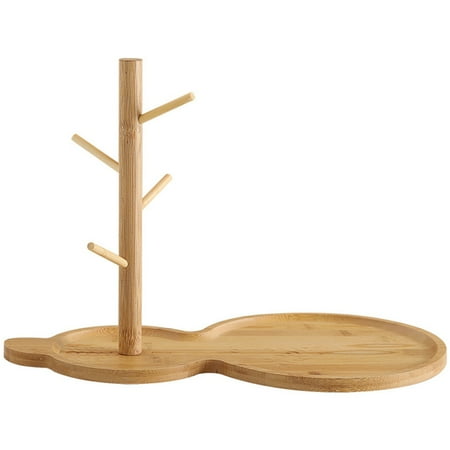 NUOLUX Wooden Key Tray Key Bowl Entryway Table Wood Key Holder Bowl for Keys Rings Jewelry Trinkets