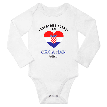 Everyone Loves An Croatian Girl Baby Long Slevve Rompers Bodysuit (White 18-24 Months)
Everyone Loves An Croatian Girl Baby Long Slevve Rompers Bodysuit (White 18-24 Months)