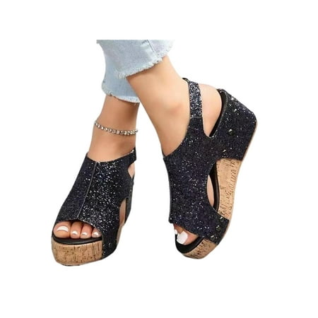 SIMANLAN Women Platform Sandal Ankle Strap Wedge Sandals Slingback Casual Shoes Womens Lightweight Ladies Summer Black 5
SIMANLAN Women Platform Sandal Ankle Strap Wedge Sandals Slingback Casual Shoes Womens Lightweight Ladies Summer Black 5