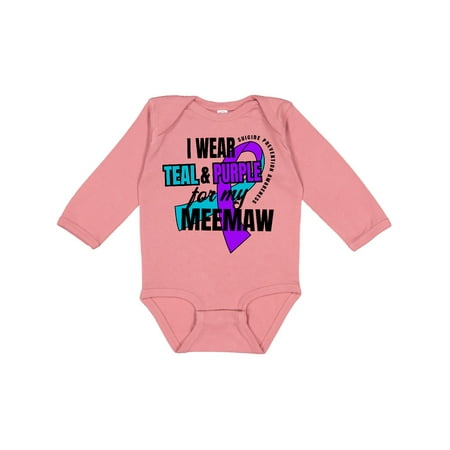 Inktastic Suicide Prevention I Wear Teal and Purple for My Meemaw Gift Baby Boy or Baby Girl Long Sleeve Bodysuit
Inktastic Suicide Prevention I Wear Teal and Purple for My Meemaw Gift Baby Boy or Baby Girl Long Sleeve Bodysuit