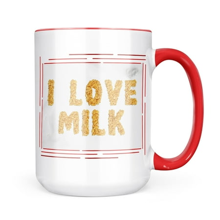 Neonblond I Love Milk Corn Flakes Cereal Mug gift for Coffee Tea lovers