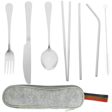 Cutlery Kit 1 Set of Stainless Steel Flatware Set Portable Reusable Cutlery Set Travel Utensils
Cutlery Kit 1 Set of Stainless Steel Flatware Set Portable Reusable Cutlery Set Travel Utensils