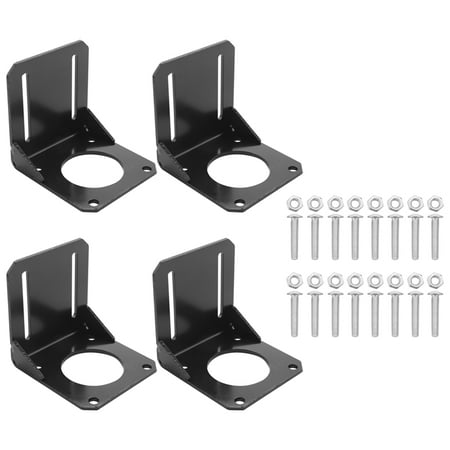 4Pcs 57 Nema 23 Fixed Nema 23 Steel Mounting Bracket with Mounting Screws