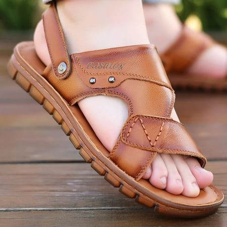 XWQWJH Fashion Men s Leather Cross Strap Sandals Summer Casual Outdoor Leather Open Toe Beach Slippers Comfortable Breathable Adjustable Heel Strap Water Shoes
XWQWJH Fashion Men s Leather Cross Strap Sandals Summer Casual Outdoor Leather Open Toe Beach Slippers Comfortable Breathable Adjustable Heel Strap Water Shoes