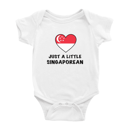 Just A Little Singaporean Cute Baby Bodysuit For Boy Girl