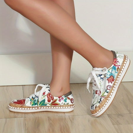 Women‘s Colorful Printed Sneakers Casual Lace Up Flats Skateboard Sneakers Women‘s Footwear
Women‘s Colorful Printed Sneakers Casual Lace Up Flats Skateboard Sneakers Women‘s Footwear