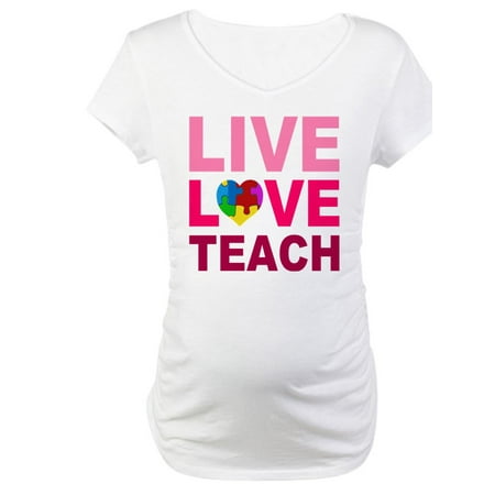 CafePress - Live Love Teach Autis Maternity T Shirt - Cotton Maternity T-shirt Cute & Funny Pregnancy Tee
CafePress - Live Love Teach Autis Maternity T Shirt - Cotton Maternity T-shirt Cute & Funny Pregnancy Tee