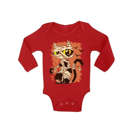 Awkward Styles Halloween Bodysuit Mummy Cat Baby Romper