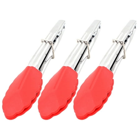 Small Tongs With Silicone Tips 7 Inch Kitchen Tongs Set Of 3 Great For Serving Food Cooking Grilling And More (Red)
Small Tongs With Silicone Tips 7 Inch Kitchen Tongs Set Of 3 Great For Serving Food Cooking Grilling And More (Red)
