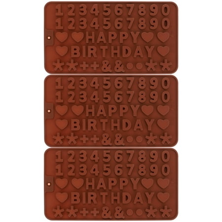 3Pcs Chocolate Bar Mold Jelly Drops Making Mold Heat Resistant Candy Mold