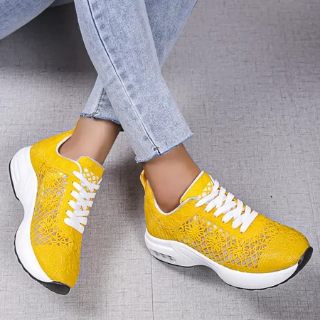 Hollow Out Air Cushion Sole Sneakers Breathable Lace-Up Running Shoes Women‘s Footwear
Hollow Out Air Cushion Sole Sneakers Breathable Lace-Up Running Shoes Women‘s Footwear