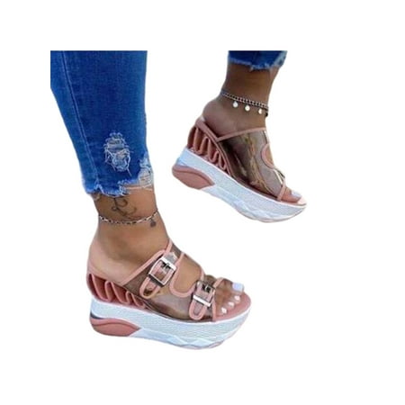 SIMANLAN Platform Wedge Sandals for Women Casual Slip On Peep Toe Double Buckle Slide Slippers Mules
SIMANLAN Platform Wedge Sandals for Women Casual Slip On Peep Toe Double Buckle Slide Slippers Mules