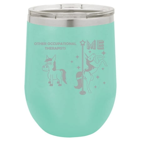 12 oz Double Wall Vacuum Insulated Stainless Steel Stemless Wine Tumbler Glass Coffee Travel Mug With Lid Occupational Therapist Superstar Unicorn Funny (Teal)
12 oz Double Wall Vacuum Insulated Stainless Steel Stemless Wine Tumbler Glass Coffee Travel Mug With Lid Occupational Therapist Superstar Unicorn Funny (Teal)