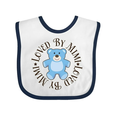 Inktastic Loved by Mimi Baby Gift for Boy Gift Baby Boy Bib