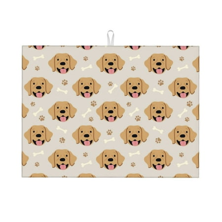 Large Dish Drying Mats for Kitchen Counter - Joyous Labrador Retriever Dog 18x24In Anti-Slip Absorbent Microfiber Drying Mat for Kitchen Counter Mat Dish Rack Mat with Hanging Loop
Large Dish Drying Mats for Kitchen Counter - Joyous Labrador Retriever Dog 18x24In Anti-Slip Absorbent Microfiber Drying Mat for Kitchen Counter Mat Dish Rack Mat with Hanging Loop