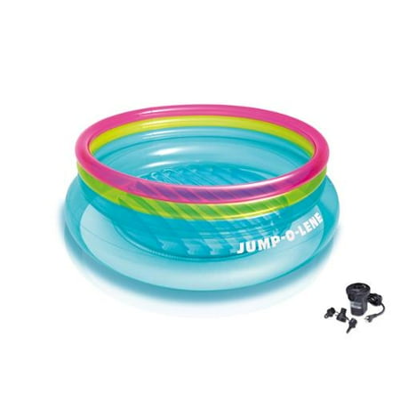 INTEX Inflatable Jump-O-Lene Ring Bounce Kids Bouncer + Air Pump