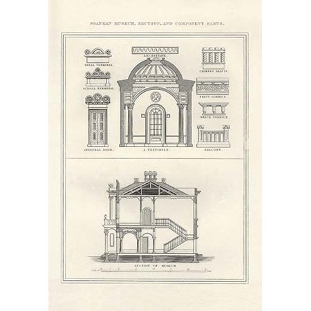 Soanean Museum Fine art canvas print (20" x 30")