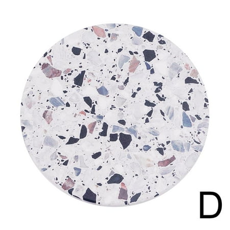 Kitchen Table Placemats Mats Imitation Terrazzo Diatom Cork Mud Insulation Q2G3