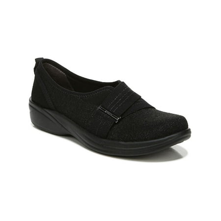 Bzees Womens Niche III Shimmer Lifestyle Slip-On Sneakers