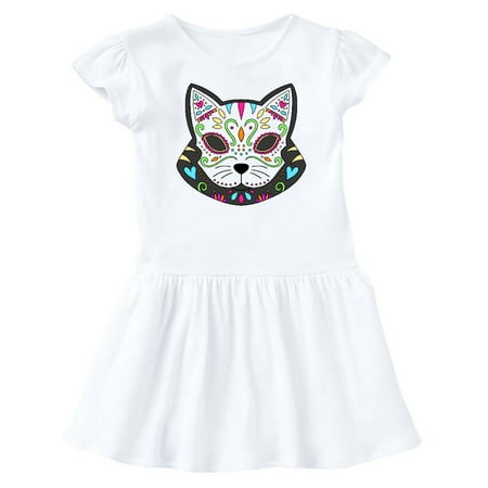 Inktastic Cinco De Mayo Cat Sugar Skull Gift Baby Girl Dress