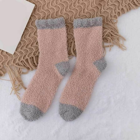 qazqa women autumn and winter soild color warm coral warm thick home socks stockings
qazqa women autumn and winter soild color warm coral warm thick home socks stockings