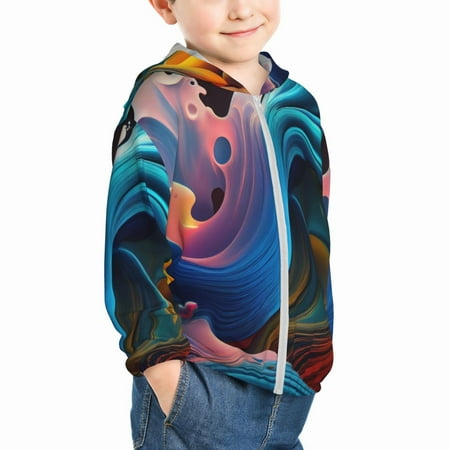 Uemuo Vibrant Fluid Motion Art Pattern Rash Guard for Boys Girls Long Sleeve Swim Shirts UPF 50+ UV Sun Protection Hooded Fishing Shirt with Pocket for Kid-18 Months
Uemuo Vibrant Fluid Motion Art Pattern Rash Guard for Boys Girls Long Sleeve Swim Shirts UPF 50+ UV Sun Protection Hooded Fishing Shirt with Pocket for Kid-18 Months