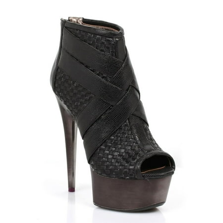 Monic-609 6 Pointed Heel Platform Sandal