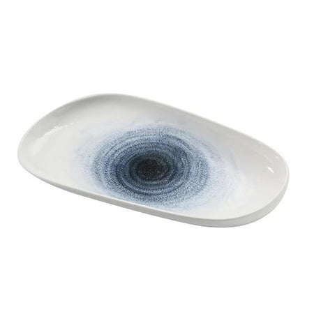 Universe Porcelain 13 1/2 x 7 1/2 x 1 1/2 Deep Oval Plate 24 Oz Pack of 12