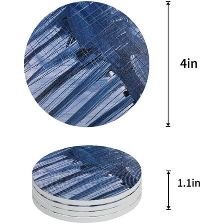 KXMDXA Feather Set of 4 Round Coaster for Drinks Absorbent Ceramic Stone Coasters Cup Mat with Cork Base for Home Kitchen Room Coffee Table Bar Decor
KXMDXA Feather Set of 4 Round Coaster for Drinks Absorbent Ceramic Stone Coasters Cup Mat with Cork Base for Home Kitchen Room Coffee Table Bar Decor