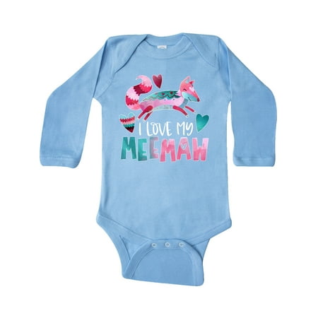 Inktastic I Love My Meemaw Pink and Blue Fox with Hearts Gift Baby Boy or Baby Girl Long Sleeve Bodysuit
Inktastic I Love My Meemaw Pink and Blue Fox with Hearts Gift Baby Boy or Baby Girl Long Sleeve Bodysuit