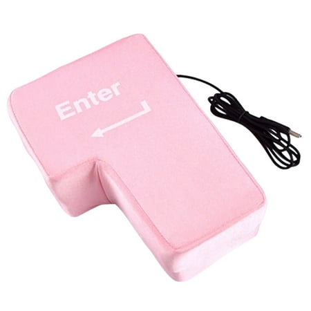 Desktop Nap Pillow Giant Enter Button Desktop Pillow USB Giant Enter Key Toy