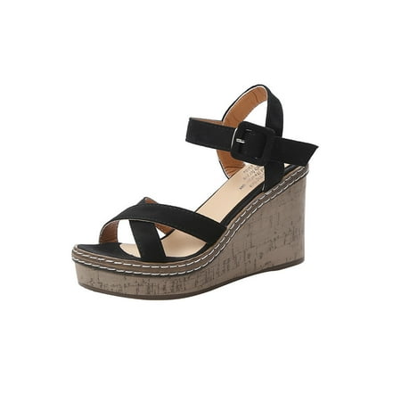 nsendm Womens Flat Sandals Size 7.5 Heels Mouth Women Sandals Platform Sandals Wedge Fish High Womens Olive Sandals Black 39
nsendm Womens Flat Sandals Size 7.5 Heels Mouth Women Sandals Platform Sandals Wedge Fish High Womens Olive Sandals Black 39