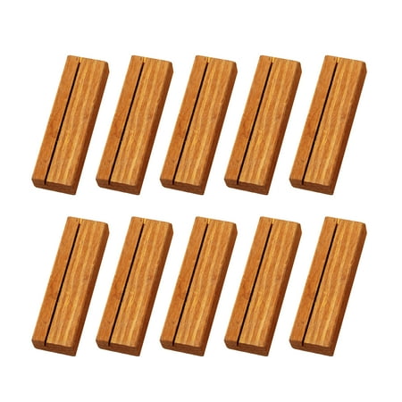 HESITONE 10 PCS Wood Place Card Holders Table Number Stands Rectangle for Wedding Desk
HESITONE 10 PCS Wood Place Card Holders Table Number Stands Rectangle for Wedding Desk