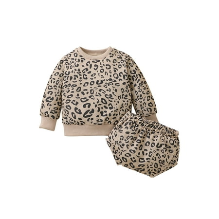 Bagilaanoe 2pcs Newborn Baby Boy Girl Short Pants Set Long Sleeve Leopard Print T Shirt Tops + Shorts 6M 12M 18M 24M Infant Casual Outfits
Bagilaanoe 2pcs Newborn Baby Boy Girl Short Pants Set Long Sleeve Leopard Print T Shirt Tops + Shorts 6M 12M 18M 24M Infant Casual Outfits