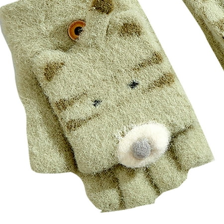 kpoplk Toddler 4 Toddler Children Warm Gloves Winter Baby Half Finger Clamshell Little Tiger Boys Cute Girls(Green)
kpoplk Toddler 4 Toddler Children Warm Gloves Winter Baby Half Finger Clamshell Little Tiger Boys Cute Girls(Green)