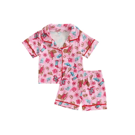 WakeUple 1-4 Years Kids Girls Boys Pajamas Set Summer Short Sleeve Lapel Tops with Loose Short Pants 2023 Clothing Set
WakeUple 1-4 Years Kids Girls Boys Pajamas Set Summer Short Sleeve Lapel Tops with Loose Short Pants 2023 Clothing Set