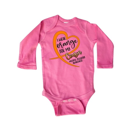 Inktastic I Wear Orange for my Cousin Multiple Sclerosis Awareness Gift Baby Boy or Baby Girl Long Sleeve Bodysuit
Inktastic I Wear Orange for my Cousin Multiple Sclerosis Awareness Gift Baby Boy or Baby Girl Long Sleeve Bodysuit
