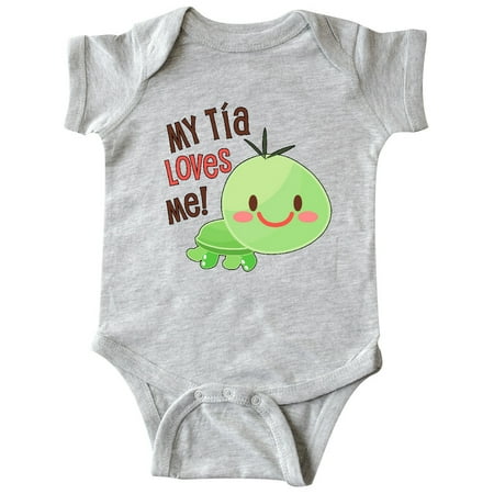 Inktastic My Tía Loves Me- cute turtle Gift Baby Boy or Baby Girl Bodysuit