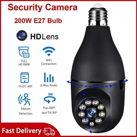 Kqiang E27 Light Bulb Camera 360° Panoramic Wi-Fi Ip Wireless 1080P Hd Security Camera
Kqiang E27 Light Bulb Camera 360° Panoramic Wi-Fi Ip Wireless 1080P Hd Security Camera
