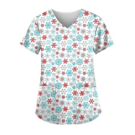 Cakiesky Women s Scrubs Top Quick-Dry V-Neck Printed St Patricks Day Shirt with Pockets Sky Blue XL
Cakiesky Women s Scrubs Top Quick-Dry V-Neck Printed St Patricks Day Shirt with Pockets Sky Blue XL
