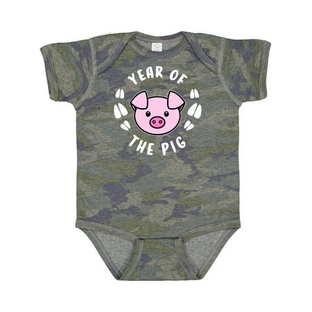 Inktastic Year of the Pig Chinese Zodiac Gift Baby Boy or Baby Girl Bodysuit
