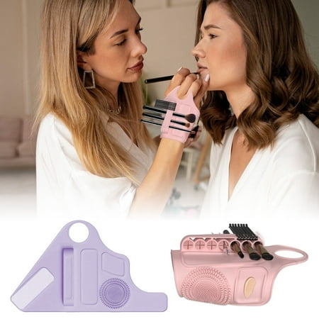 Multifunctional Hand Wrist Makeup Assistance Tool Silicone Makeup Wrist Strap Portable Adjustable Makeup Beauty Tools Accessories Makeup Mixing Palette Wrist Strap with Makeup Brush Storage
Multifunctional Hand Wrist Makeup Assistance Tool Silicone Makeup Wrist Strap Portable Adjustable Makeup Beauty Tools Accessories Makeup Mixing Palette Wrist Strap with Makeup Brush Storage