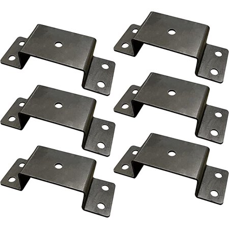 Heavy Duty Bolt On 2x4 Steel Stake Pockets for Trailer & Truck (6)