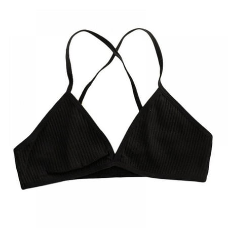 LAST CLANCE SALE! Bralette for Women Girls Teens Low Support Triangle V Neck Bra A-B Cups Strappy Training Bra Padded Wire Free Black 70BC/75A
LAST CLANCE SALE! Bralette for Women Girls Teens Low Support Triangle V Neck Bra A-B Cups Strappy Training Bra Padded Wire Free Black 70BC/75A
