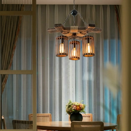 TFCFL 3-Light Retro Farmhouse Wooden Pendant Lamp Ceiling Light Chandelier Indoor E26
TFCFL 3-Light Retro Farmhouse Wooden Pendant Lamp Ceiling Light Chandelier Indoor E26